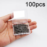 50/100PCS Fishing Connector 3/0#-14# Barrel Swivels Snap Rolling Swivel For Fishhook Link Fishing Lure Tackle Accessories