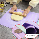 50*40cm GOUGU Non-Stick Silicone Baking Mat With Size Measurement Scale Fondant Rolling Kneading Mat Cake Pastry Bakeware Tools