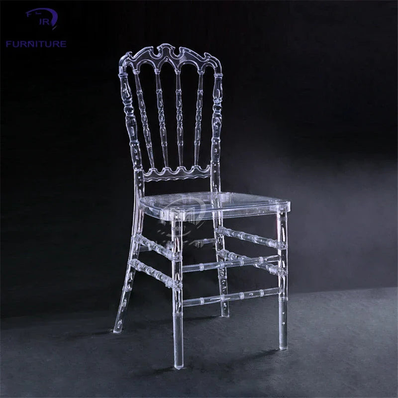 50 Pcs Hot  Crystal Chiavari Detachable Clear Acrylic Resin Funiture Wedding Chair For Wedding Moment Or Hotel Party