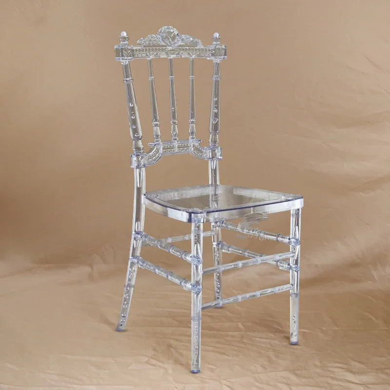 50 Pcs Hot  Crystal Chiavari Detachable Clear Acrylic Resin Funiture Wedding Chair For Wedding Moment Or Hotel Party