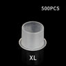 500/1000PCS S/M/L/XL Tattoo Plastic Tattoo Ink Cup Cap Pigment Clear Holder Container Cap With Bottom For Needle Tip Grip Supply