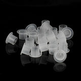 500/1000PCS S/M/L/XL Tattoo Plastic Tattoo Ink Cup Cap Pigment Clear Holder Container Cap With Bottom For Needle Tip Grip Supply