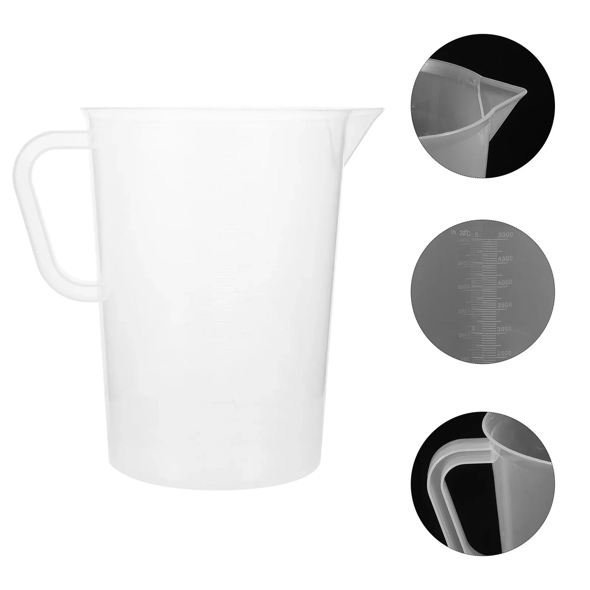 5000 Ml Measuring Cup Home Graduated Cups Baking Tool Practical Jug Plastic Tools Bakeware & scales