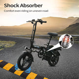 500W Ebike 35km/h 48V 13AH Removable Battery Electric Bike Multi-Shock Absorption City Commuter Foldable Adult Electric Bicycle