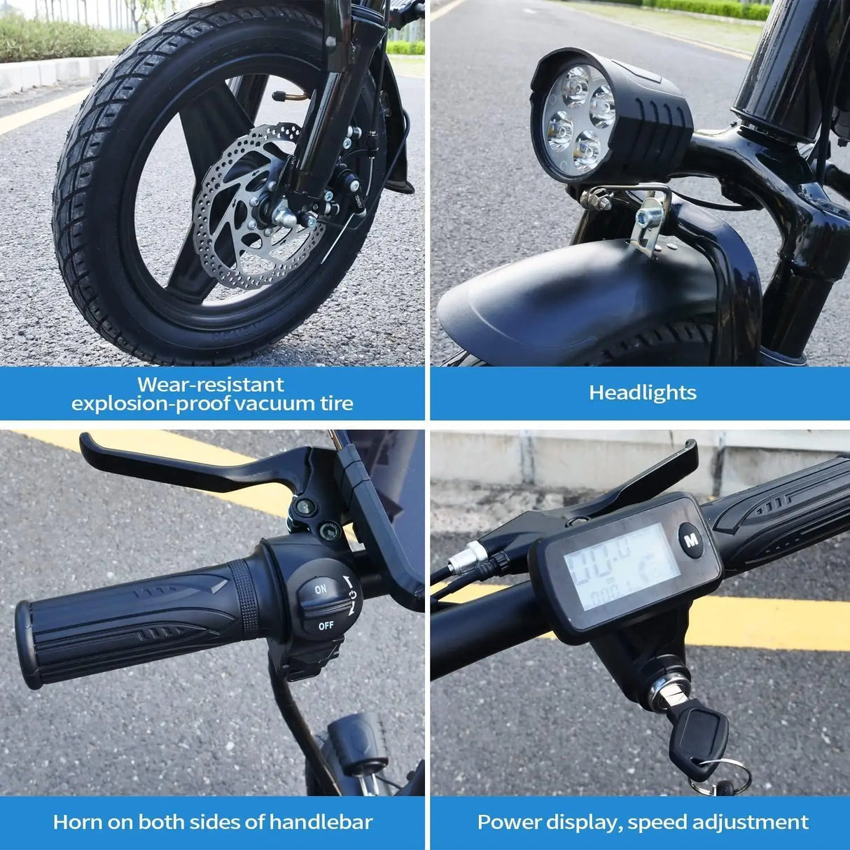 500W Ebike 35km/h 48V 13AH Removable Battery Electric Bike Multi-Shock Absorption City Commuter Foldable Adult Electric Bicycle