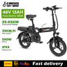 500W Ebike 35km/h 48V 13AH Removable Battery Electric Bike Multi-Shock Absorption City Commuter Foldable Adult Electric Bicycle