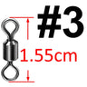 500pcs Bearing Swivel Fishing Connector Stainless Steel Carp Fishing Accessories Snap Fishhook Lure Solid Ring Swivel Tackle