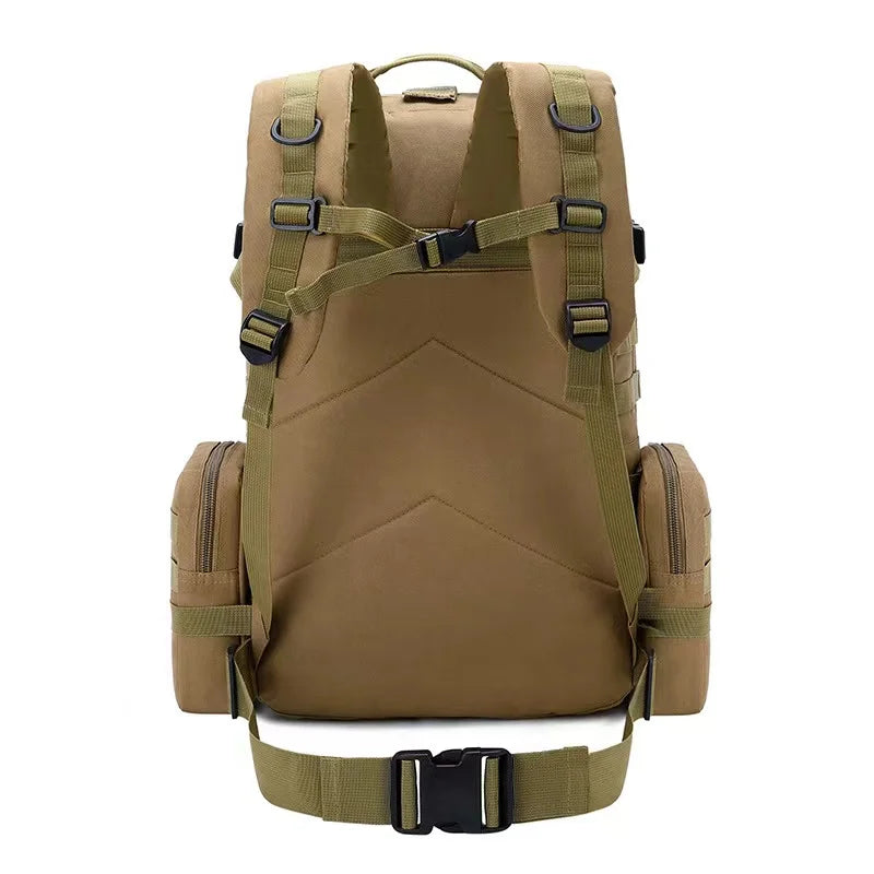 50L Tactical Backpack Men Waterproof 4 In1 Molle Sport Tactical Bag Outdoor Hiking Climbing Army Fishing Travel Laptop Backpacks