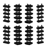 50PCS Plastic Connector Furniture Accessories Plastic Bed Slat End Caps Holders for Holding Securing Wooden Slats Bed Base