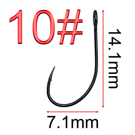 50Pcs 8001# lure hook big eye hook Thin strips sequin hook Manage and pay Horses mouth IOU cocked mouth mandarin fish hook