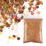 50g Shiny Nail Art Glitter Powder Gold Silver Metallic Pigment Design Dust Decorations Accessories for Gel Nail Polish 0.2mm