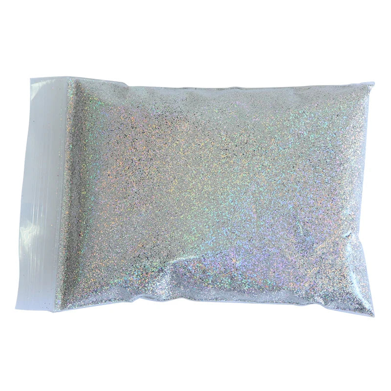 50g Shiny Nail Art Glitter Powder Gold Silver Metallic Pigment Design Dust Decorations Accessories for Gel Nail Polish 0.2mm