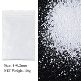 50g Shiny Nail Art Glitter Powder Gold Silver Metallic Pigment Design Dust Decorations Accessories for Gel Nail Polish 0.2mm