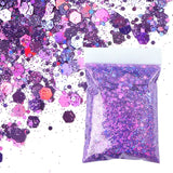 50g Shiny Nail Art Glitter Powder Gold Silver Metallic Pigment Design Dust Decorations Accessories for Gel Nail Polish 0.2mm