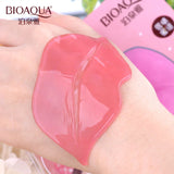 50pcs BIOAQUA Plumper Crystal Collagen Lip Mask Pads Moisture Essence Anti Ageing Wrinkle Patch Pad Gel Lips Enhancer Care