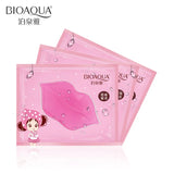 50pcs BIOAQUA Plumper Crystal Collagen Lip Mask Pads Moisture Essence Anti Ageing Wrinkle Patch Pad Gel Lips Enhancer Care