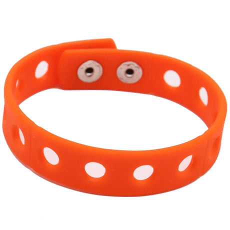 50pcs Wholesale 18cm Silicone Rainbow Color Wristbands Bracelets With the Holes Fit Decoration Pendant Children Gifts