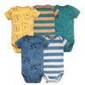 5PCS/Lot Baby Boys Girls Bodysuits 100% Cotton Short Sleeves Kids Clothes 6-24 Month Newborn Baby Clothing bebe Jumpsuit