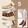 5Pairs Children Socks Cotton Boy Girl Baby Infant Cute Cartoon Soft Warm Stripe Fashion For Autumn Winter Kids Sport Socks