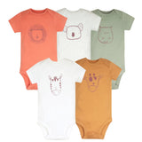 5pcs/lot Baby Bodysuit Fashion Girl Clothes Cotton Newborn Baby Boy Clothing Infant Body Baby Jumpsuit Cartoon Ropa Bebe