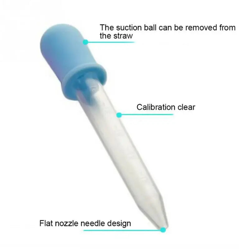 6/7/8/10 Pcs Baby Dropper Medicine Feeder Child Medicine Device Silicone Pipette Liquid Food Dropper Infant Utensils 5ML