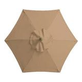 6 Bones Parasol Umbrella Surface Without Stand 2m Parasol Replaceable Cloth Waterproof UV Protection for Outdoor Beach Garden