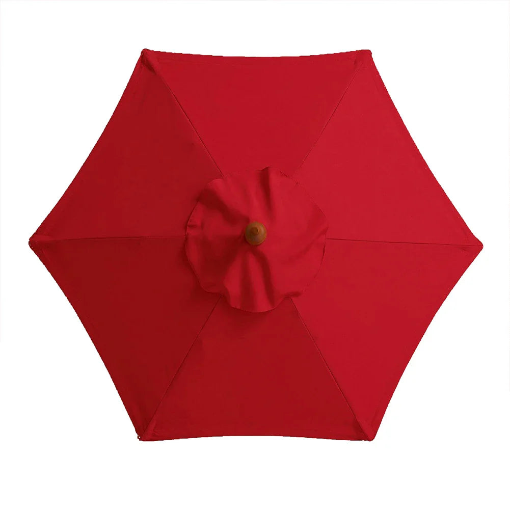 6 Bones Parasol Umbrella Surface Without Stand 2m Parasol Replaceable Cloth Waterproof UV Protection for Outdoor Beach Garden