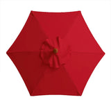 6 Bones Parasol Umbrella Surface Without Stand 2m Parasol Replaceable Cloth Waterproof UV Protection for Outdoor Beach Garden