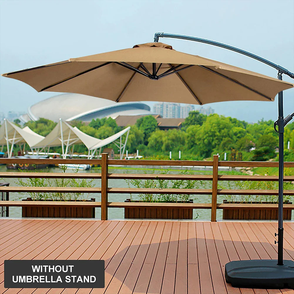 6 Bones Parasol Umbrella Surface Without Stand 2m Parasol Replaceable Cloth Waterproof UV Protection for Outdoor Beach Garden