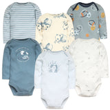 6 PCS/Lot Baby Boys Girls Bodysuit Long Sleeve 100% Cotton Baby Boys Clothes Newborn Body Bebe Jumpsuit Clothing kids Costume