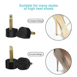 60Pcs/Set High Heel Stoppers Repair Tips Pins for Women Shoes Heels Protector Taps Dowel Lifts Replacement Shoe Care Accessories