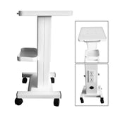 68.5 * 37 * 15cm White Salon SPA Trolley Stand For Cavitation Beauty Machine Instrument Rolling Cart With Storage