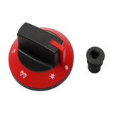 68mm Plastic Red BBQ Temperature Control Knob Diameter 8.3mm for 8mm Inner Valve Shaft Hotel Gas Stove Oven Handle Accessories