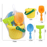 6Pcs/Set Silicone Beach Sensory Bucket Toy Animal Model Sand Plage for Children Parent Interactive Beach Water Play Toys for Kid