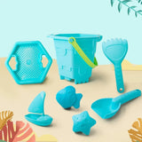 6Pcs/Set Silicone Beach Sensory Bucket Toy Animal Model Sand Plage for Children Parent Interactive Beach Water Play Toys for Kid