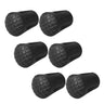 6Pcs/set Nordic Walking Pole Stick End Trekking Pole Tip Protectors Rubber Pads Buffer Replacement Tips End For Hiking Stick