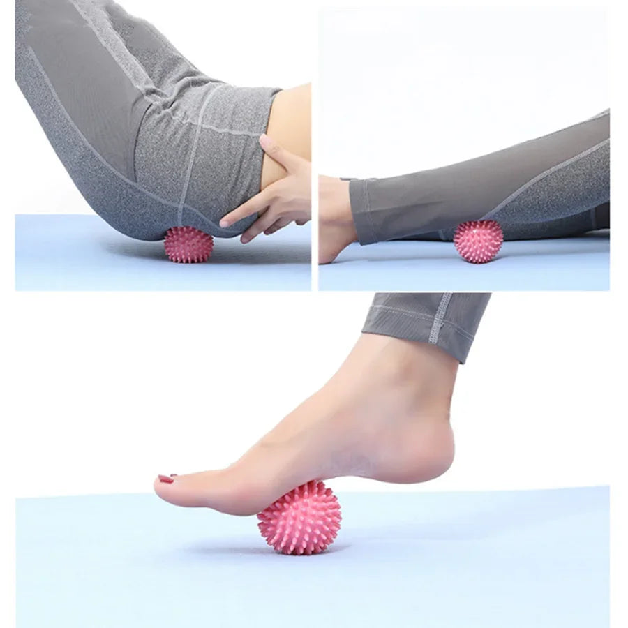 6cm PVC Spiky Massage Ball Sport Fitness Foot Pain Relief Plantar Fasciitis Yoga Fascia Massage Ball Neck Muscle Relaxation Ball