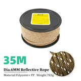 6mm Thickened Reflective Tent Rope Outdoor Wind Rope Camping Canopy Awning Fixed Safety Windproof Rope Umbrella Paracord Rope