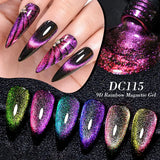 7/10/12PCS/SET Cat Magnetic Gel Nail Polish Set 9D Reflective Glitter Gel Semi Permanent UV Gel Soak Off Sparkling Nail Art Kits