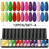 7/10/12PCS/SET Cat Magnetic Gel Nail Polish Set 9D Reflective Glitter Gel Semi Permanent UV Gel Soak Off Sparkling Nail Art Kits