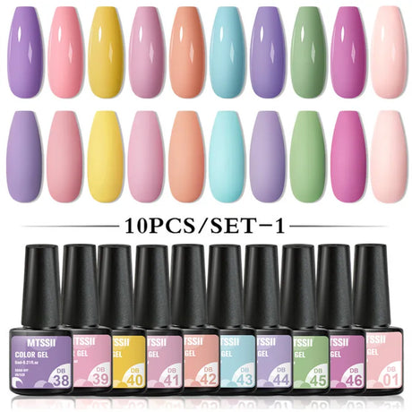 7/10/12PCS/SET Cat Magnetic Gel Nail Polish Set 9D Reflective Glitter Gel Semi Permanent UV Gel Soak Off Sparkling Nail Art Kits