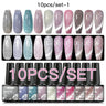 7/10/12PCS/SET Cat Magnetic Gel Nail Polish Set 9D Reflective Glitter Gel Semi Permanent UV Gel Soak Off Sparkling Nail Art Kits