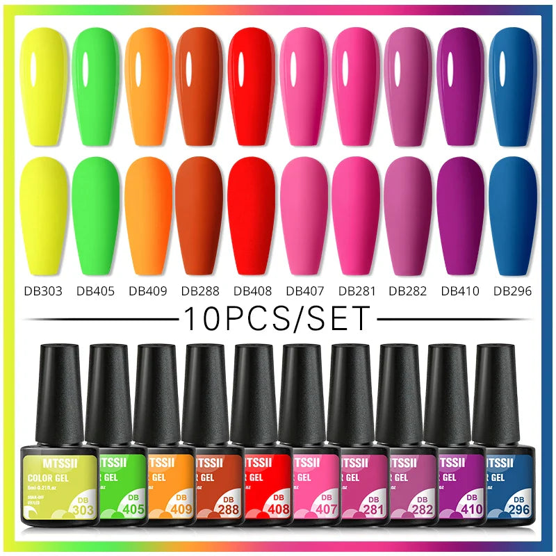 7/10/12PCS/SET Cat Magnetic Gel Nail Polish Set 9D Reflective Glitter Gel Semi Permanent UV Gel Soak Off Sparkling Nail Art Kits