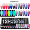 7/10/12PCS/SET Cat Magnetic Gel Nail Polish Set 9D Reflective Glitter Gel Semi Permanent UV Gel Soak Off Sparkling Nail Art Kits