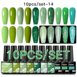 7/10/12PCS/SET Cat Magnetic Gel Nail Polish Set 9D Reflective Glitter Gel Semi Permanent UV Gel Soak Off Sparkling Nail Art Kits