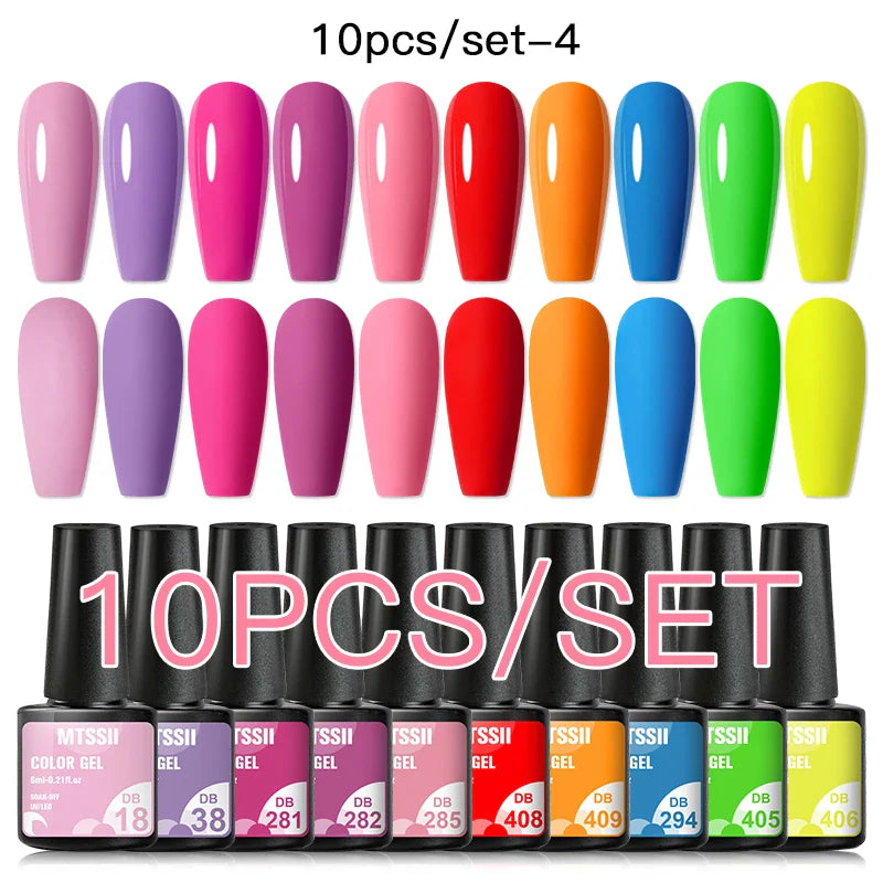 7/10/12PCS/SET Cat Magnetic Gel Nail Polish Set 9D Reflective Glitter Gel Semi Permanent UV Gel Soak Off Sparkling Nail Art Kits