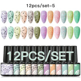 7/10/12PCS/SET Cat Magnetic Gel Nail Polish Set 9D Reflective Glitter Gel Semi Permanent UV Gel Soak Off Sparkling Nail Art Kits