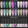 7/10/12PCS/SET Cat Magnetic Gel Nail Polish Set 9D Reflective Glitter Gel Semi Permanent UV Gel Soak Off Sparkling Nail Art Kits