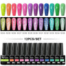 7/10/12PCS/SET Cat Magnetic Gel Nail Polish Set 9D Reflective Glitter Gel Semi Permanent UV Gel Soak Off Sparkling Nail Art Kits