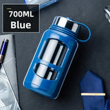 700/1000ml Large Capacity Portable Glass Water Bottles Outdoor Sports Water Bottle Leak-proof Bike Climbing Drinkware